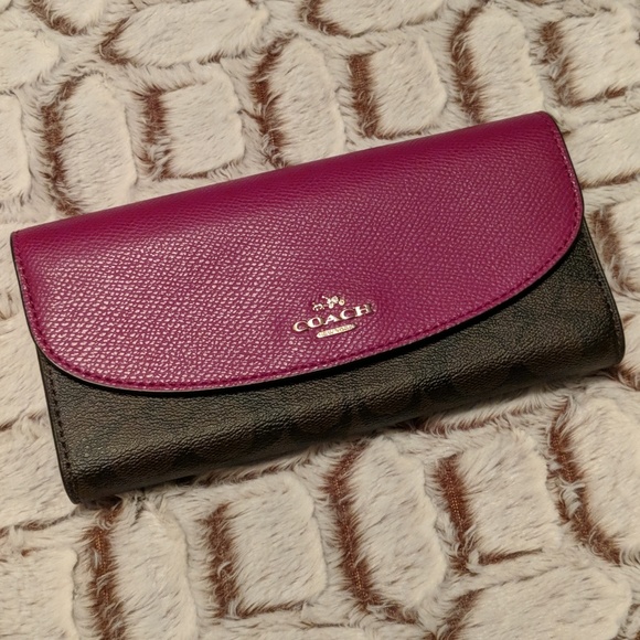 Coach Large Purse & Matching Wallet • Fuschia - Picture 5 of 8